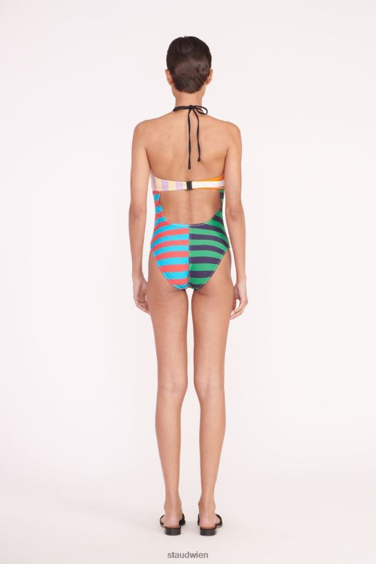 Frauen Ace-Ring einteilig Cabana Stripe Multi 466Z697 STAUD Kleidung