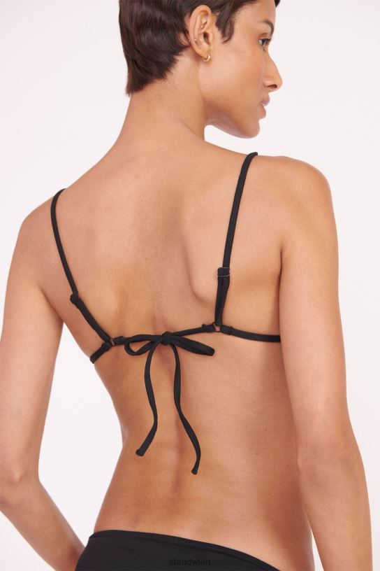 Frauen Alexis Triangel-Oberteil Schwarz 466Z663 STAUD Kleidung