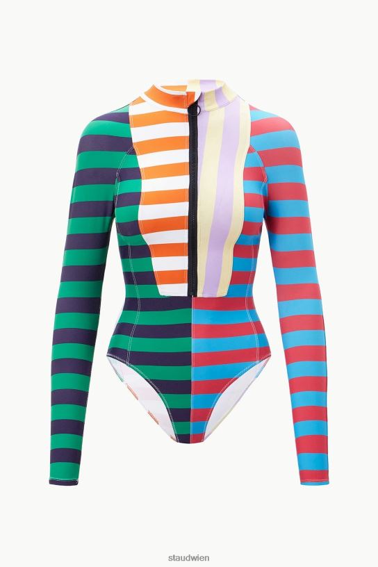 Frauen Amalia Rashguard Cabana Stripe Multi 466Z686 STAUD Kleidung