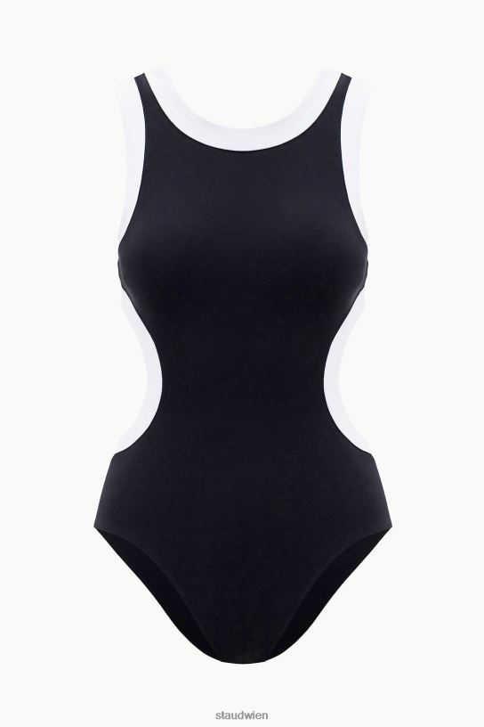 Frauen Dolce ein Stück Schwarz-Weiss 466Z636 STAUD Kleidung