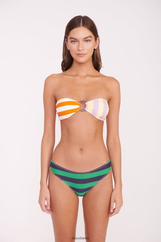 Frauen Gemma-Bikiniunterteil Cabana Stripe Multi 466Z672 STAUD Kleidung
