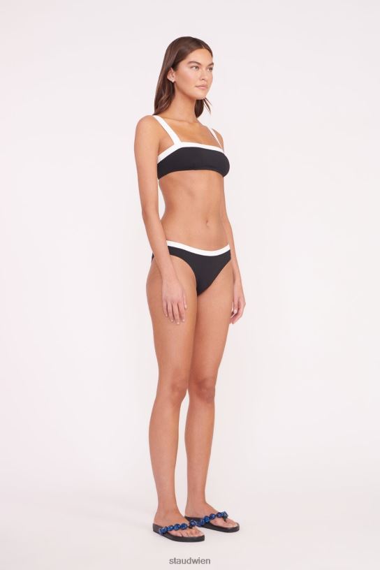 Frauen Gemma-Bikiniunterteil Schwarz-Weiss 466Z671 STAUD Kleidung