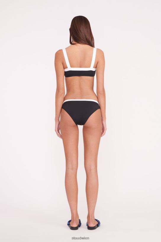 Frauen Gemma-Bikiniunterteil Schwarz-Weiss 466Z671 STAUD Kleidung
