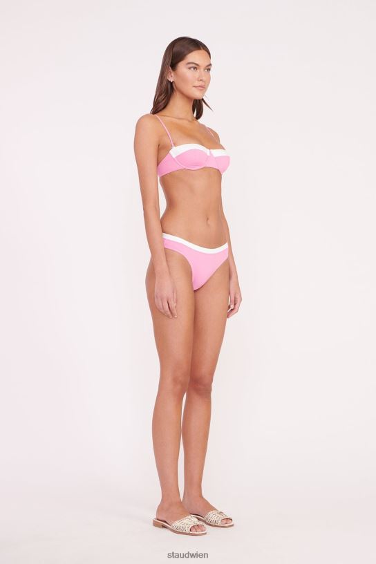 Frauen Gemma-Bikiniunterteil korallenrosa weiß 466Z673 STAUD Kleidung