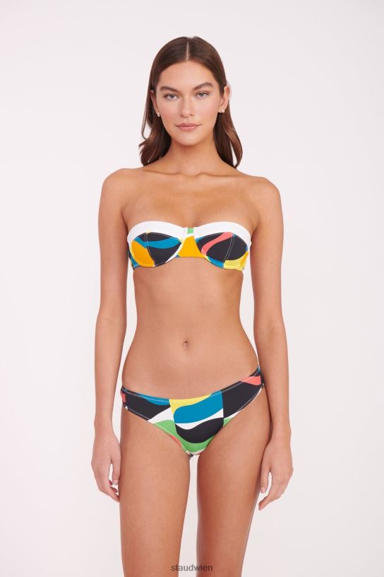 Frauen Jo Balconette-Bikinioberteil Marmorwelle 466Z647 STAUD Kleidung