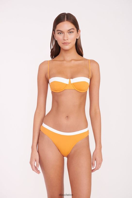Frauen Jo Balconette-Bikinioberteil Nektarinenweiß 466Z648 STAUD Kleidung