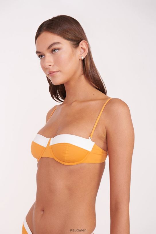 Frauen Jo Balconette-Bikinioberteil Nektarinenweiß 466Z648 STAUD Kleidung