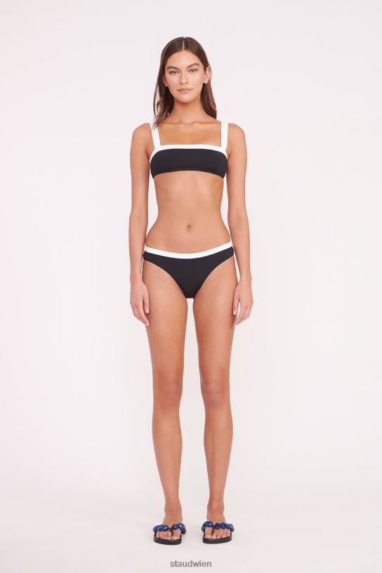 Frauen Liv Bikinioberteil Schwarz-Weiss 466Z642 STAUD Kleidung