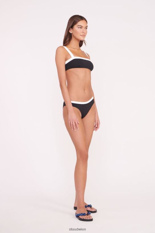 Frauen Liv Bikinioberteil Schwarz-Weiss 466Z642 STAUD Kleidung