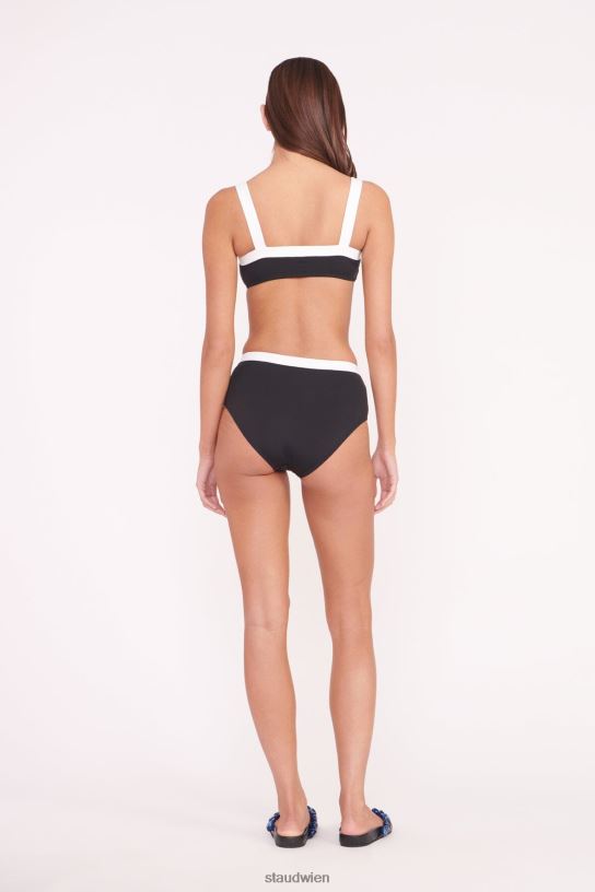Frauen Liv Bikinioberteil Schwarz-Weiss 466Z642 STAUD Kleidung
