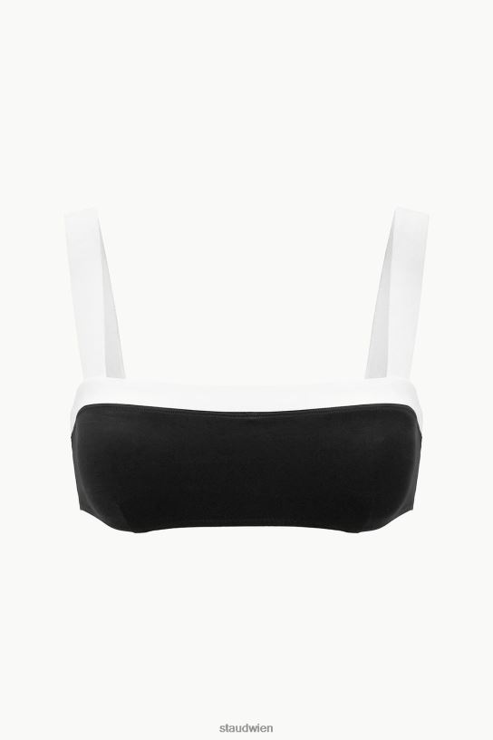 Frauen Liv Bikinioberteil Schwarz-Weiss 466Z642 STAUD Kleidung