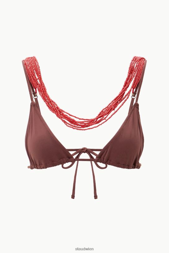 Frauen Olivia-Triangel-Oberteil mit Perlen Nelke 466Z705 STAUD Kleidung
