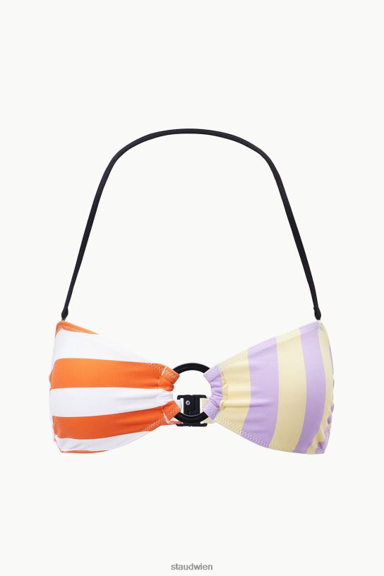 Frauen Riley Bandeau-Top Cabana Stripe Multi 466Z687 STAUD Kleidung
