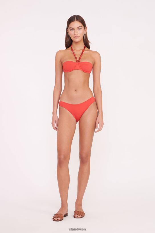 Frauen Sydney-Perlen-Bikinioberteil Rubin 466Z714 STAUD Kleidung