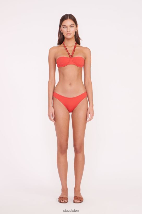 Frauen Sydney-Perlen-Bikinioberteil Rubin 466Z714 STAUD Kleidung