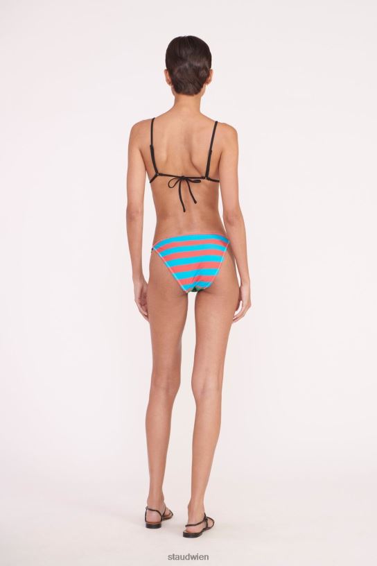 Frauen Tate Triangel-Bikinioberteil Cabana Stripe Multi 466Z739 STAUD Kleidung
