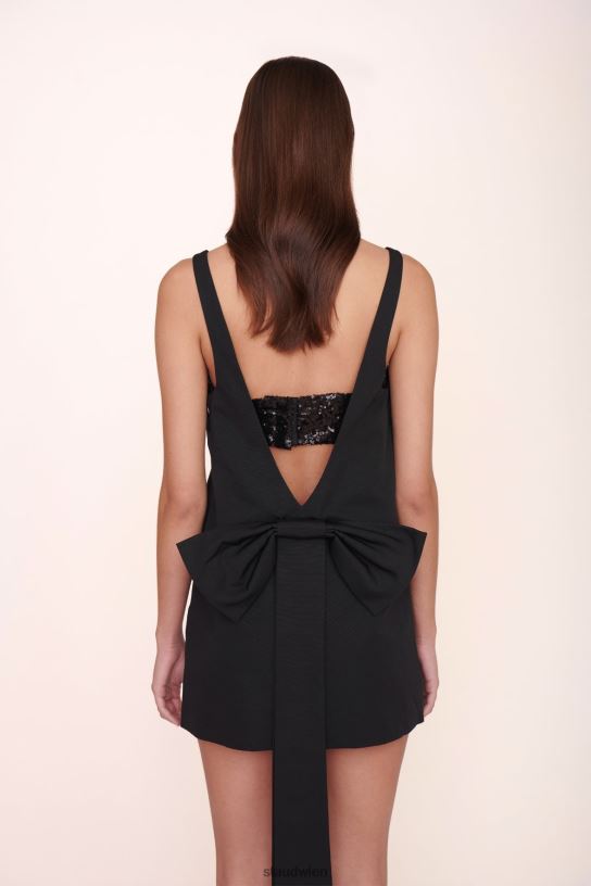 Frauen Irie Kleid mit Pailletten Schwarz 466Z1054 STAUD Braut-