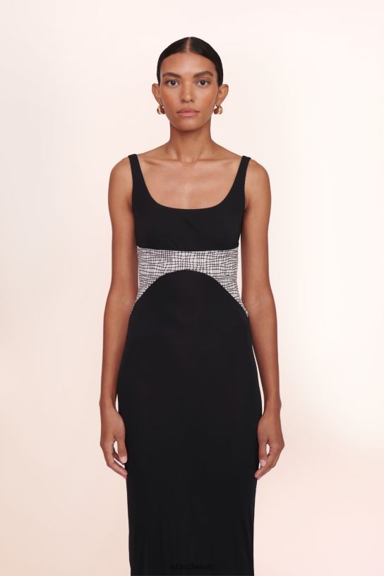 Frauen Laylani-Kleid Schwarz/Meeresnetz 466Z1051 STAUD Braut-