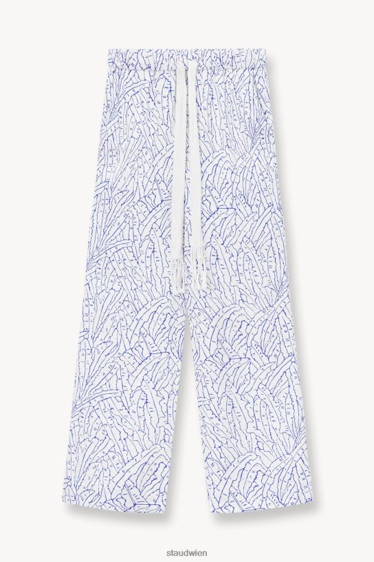 Frauen Alize Hose blaue Palme 466Z515 STAUD Kleidung