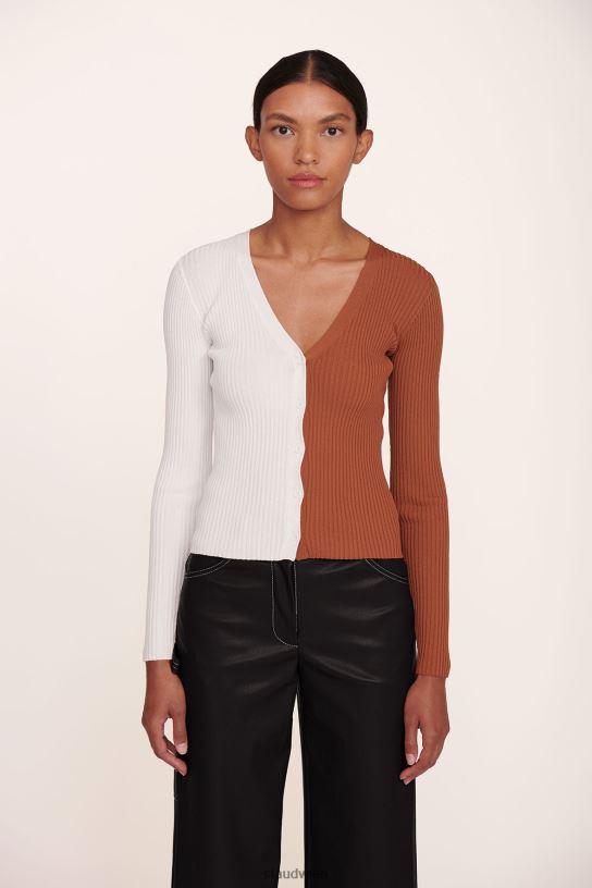 Frauen Dominohose aus veganem Leder Schwarz 466Z555 STAUD Kleidung