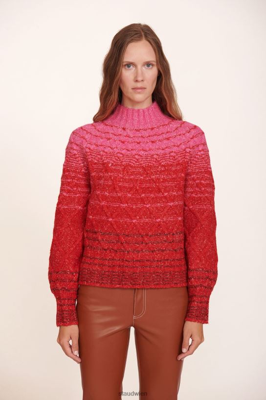 Frauen Elliot Hose aus veganem Leder Whiskey 466Z560 STAUD Kleidung