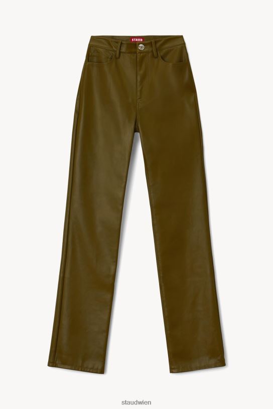Frauen Meißelhose Avocado-veganes Leder 466Z549 STAUD Kleidung