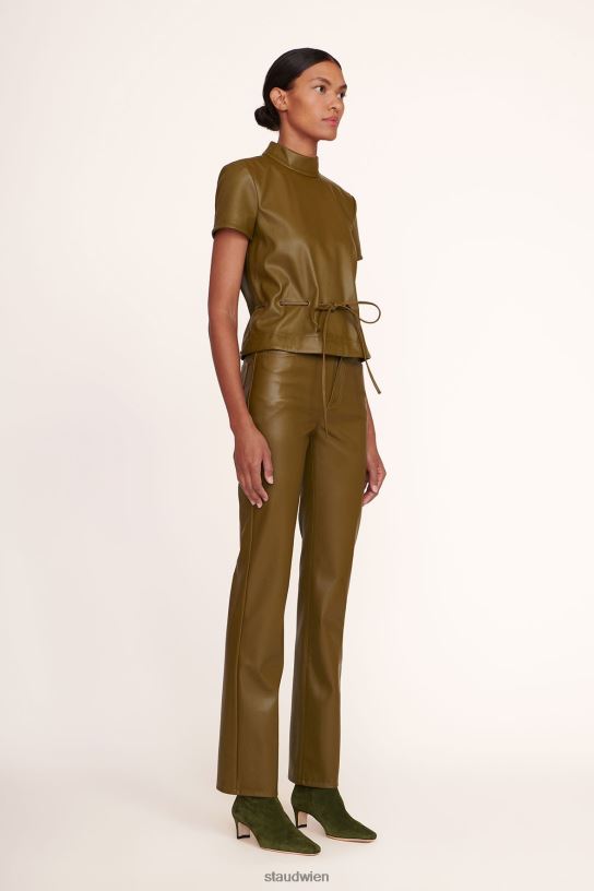 Frauen Meißelhose Avocado-veganes Leder 466Z549 STAUD Kleidung