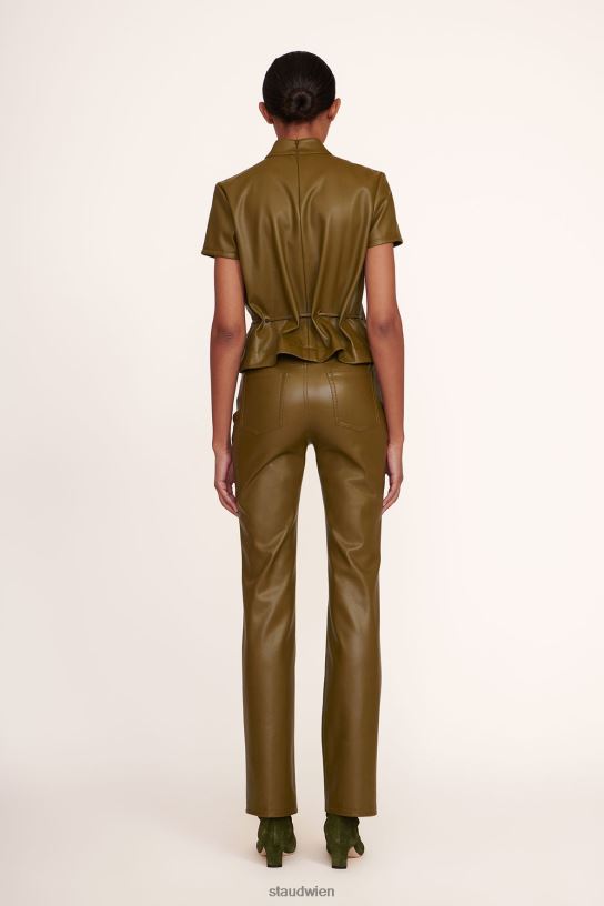 Frauen Meißelhose Avocado-veganes Leder 466Z549 STAUD Kleidung