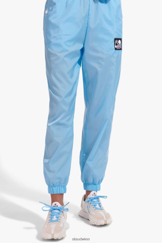 Frauen Nylon-Trainingshose mit Gürtel Alaska-Blau 466Z561 NB X STAUD Kleidung