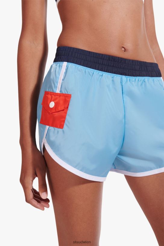 Frauen Nylon läuft kurz Alaska-Blau 466Z565 NB X STAUD Kleidung
