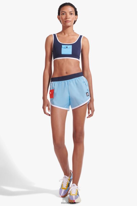 Frauen Nylon läuft kurz Alaska-Blau 466Z565 NB X STAUD Kleidung