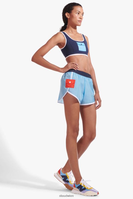 Frauen Nylon läuft kurz Alaska-Blau 466Z565 NB X STAUD Kleidung