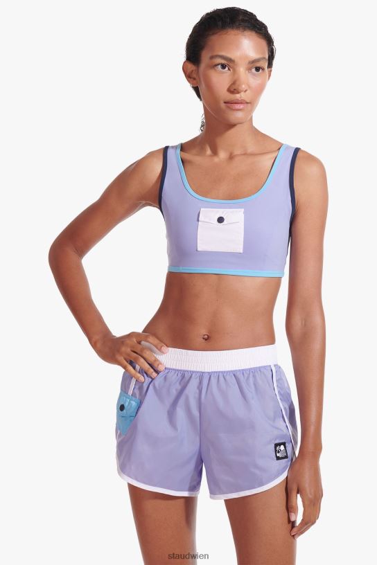 Frauen Nylon läuft kurz Galaxie lila 466Z567 NB X STAUD Kleidung
