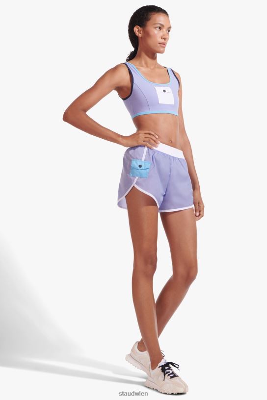 Frauen Nylon läuft kurz Galaxie lila 466Z567 NB X STAUD Kleidung