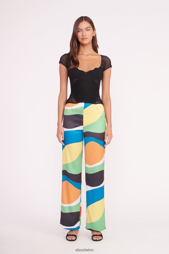 Frauen Oscar-Hose Marmorwelle 466Z507 STAUD Kleidung