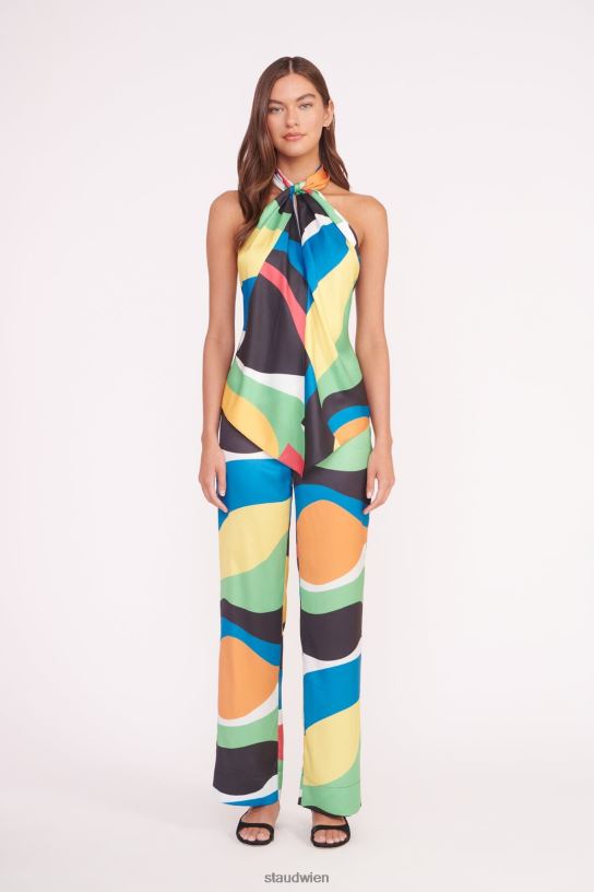 Frauen Oscar-Hose Marmorwelle 466Z507 STAUD Kleidung
