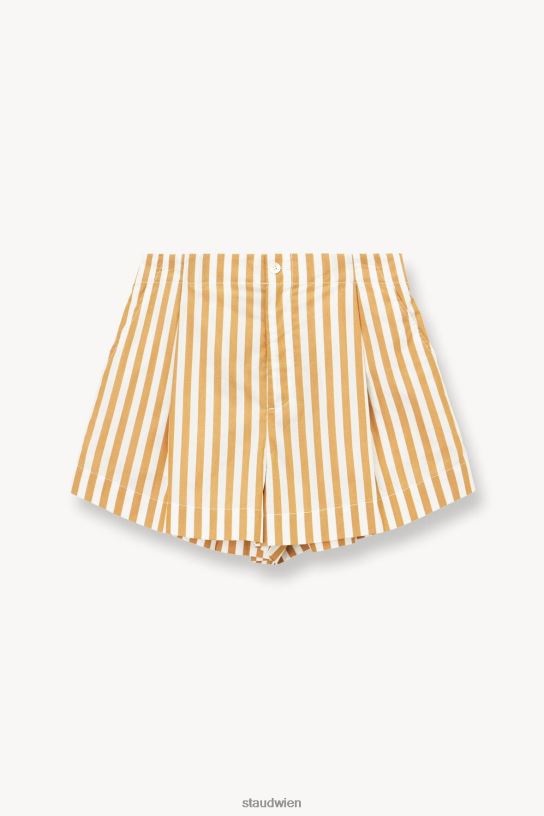 Frauen Zoey kurz Khaki-Streifen 466Z513 STAUD Kleidung