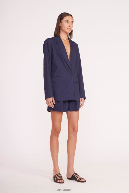 Frauen Maxwell-Blazer Marine 466Z612 STAUD Kleidung