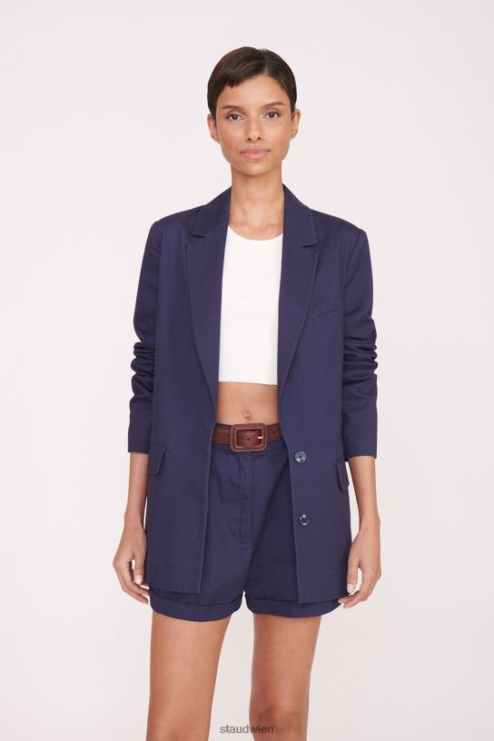 Frauen Maxwell-Blazer Marine 466Z612 STAUD Kleidung