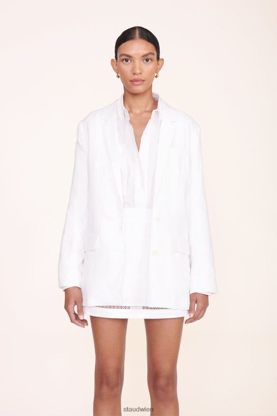 Frauen Maxwell-Blazer Weiss 466Z616 STAUD Kleidung