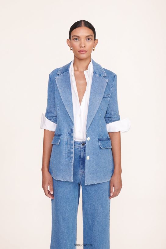Frauen Maxwell-Blazer mittlere Wäsche 466Z614 STAUD Kleidung