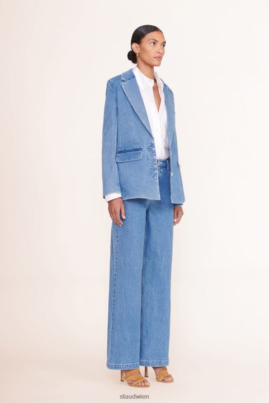 Frauen Maxwell-Blazer mittlere Wäsche 466Z614 STAUD Kleidung