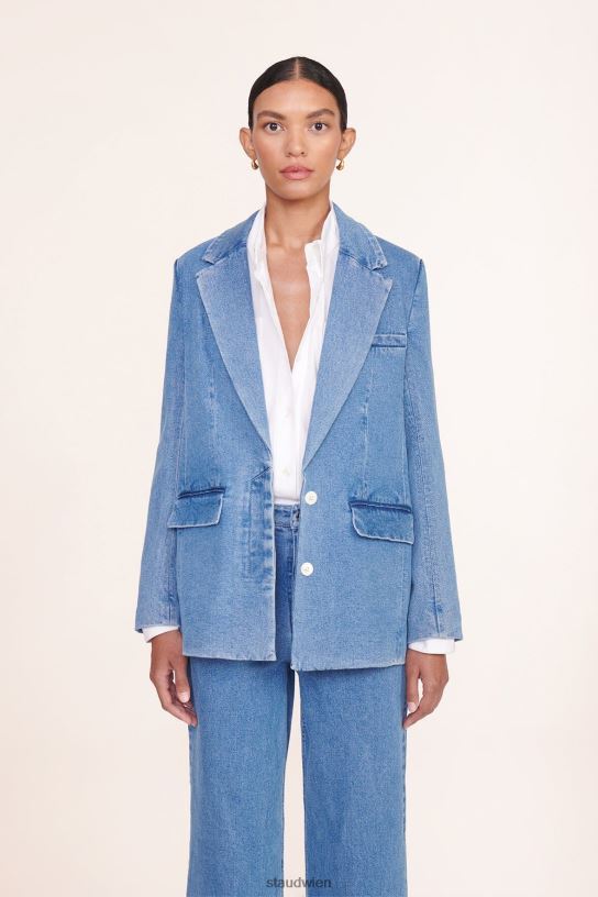 Frauen Maxwell-Blazer mittlere Wäsche 466Z614 STAUD Kleidung