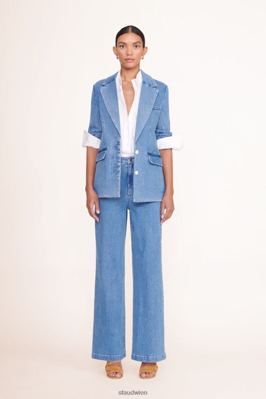 Frauen Maxwell-Blazer mittlere Wäsche 466Z614 STAUD Kleidung