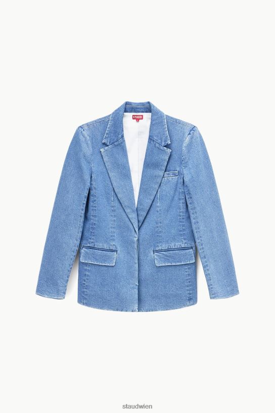 Frauen Maxwell-Blazer mittlere Wäsche 466Z614 STAUD Kleidung