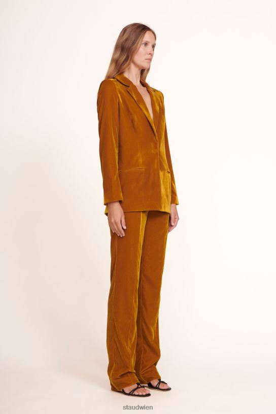 Frauen verrückter Blazer Ocker 466Z626 STAUD Kleidung