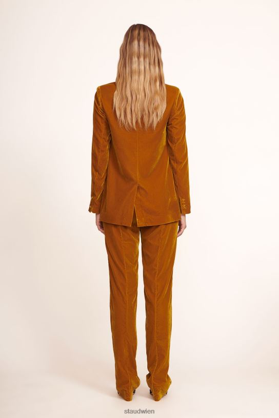 Frauen verrückter Blazer Ocker 466Z626 STAUD Kleidung