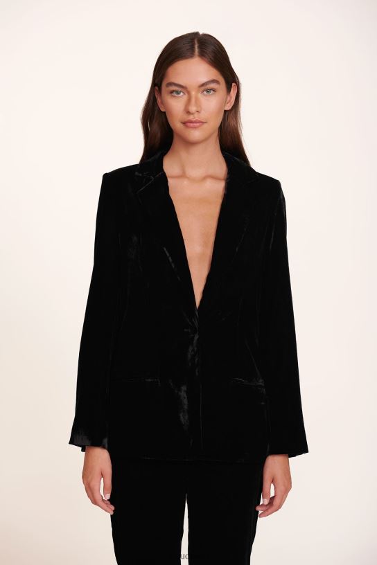 Frauen verrückter Blazer Schwarz 466Z625 STAUD Kleidung