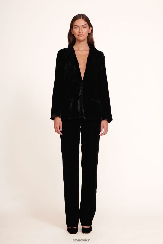 Frauen verrückter Blazer Schwarz 466Z625 STAUD Kleidung
