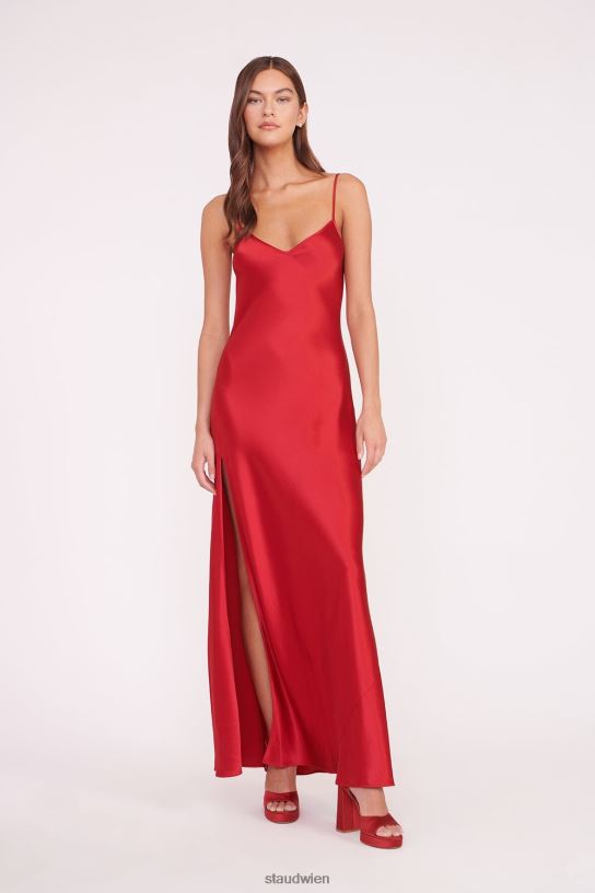 Frauen Alexa-Kleid Rubin 466Z12 STAUD Kleidung